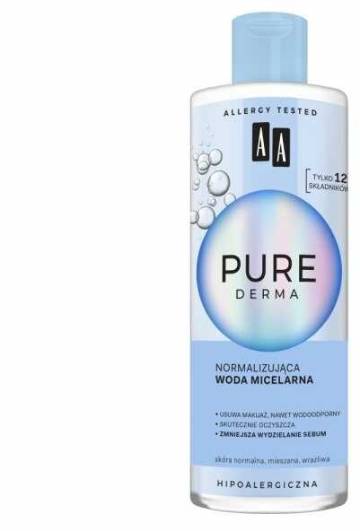 AA Pure Derma Normalizująca Woda micelarna - cera normalna,mieszana,wrażliwa 400ml