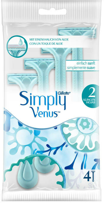 Gillette Simply Venus 2 maszynka do golenia dla kobiet 4 szt