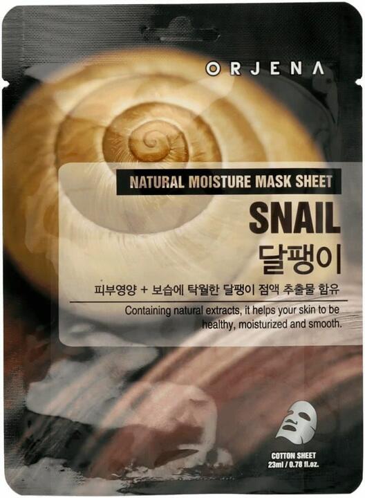 Regenerująca Maska w Płachcie ze Śluzem Ślimaka ORJENA Snail Mask Sheet