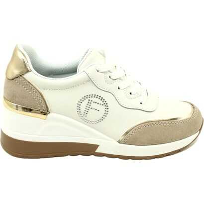 Sportowe buty damskie wiązane Filippo DP4660/23 WH BE białe