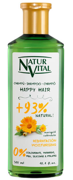 Szampon do nawilżania włosów Naturaleza Y Vida Happy Hair Hydration 0% Shampoo 500 ml (8414002061112)