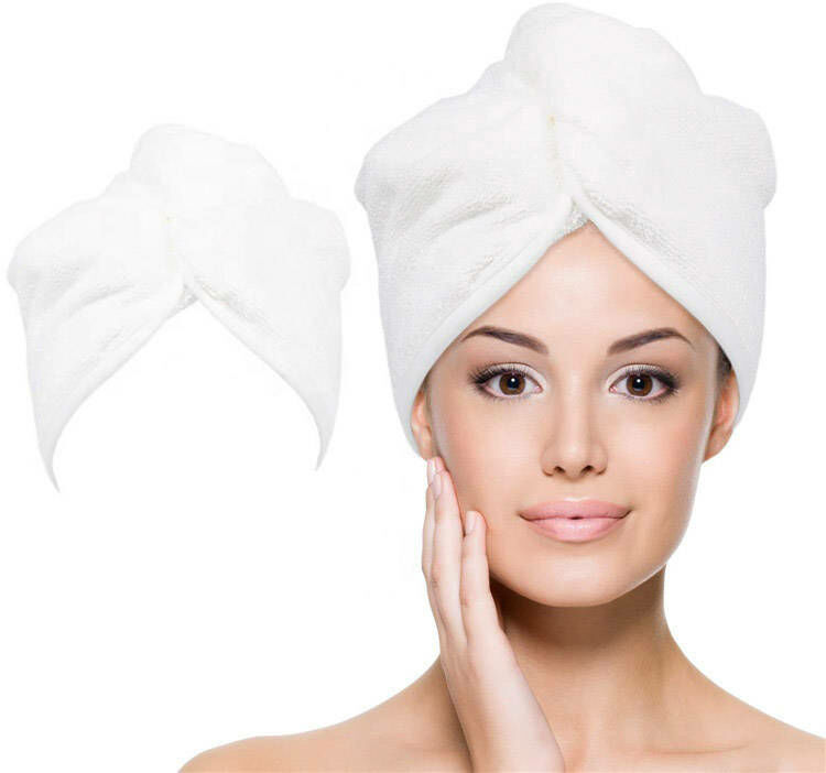 Ręcznik turban kosmetyczny do włosów biały polski