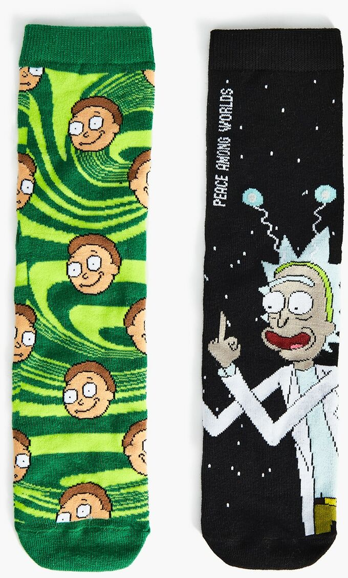 Cropp - 2 pack skarpet Rick and Morty - Czarny
