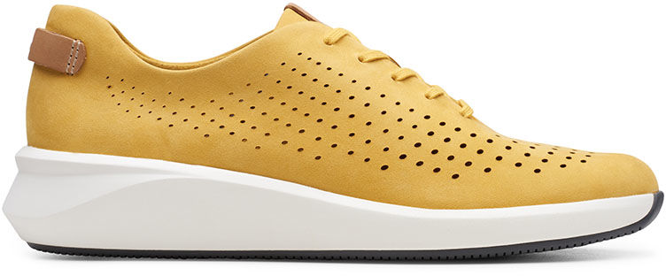 Półbuty damskie Clarks Un Rio Tie żółte261498534