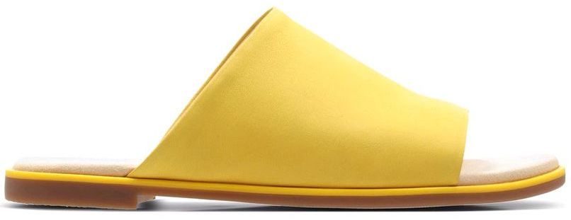 Klapki damskie Clarks Bay Petal zółte261392954