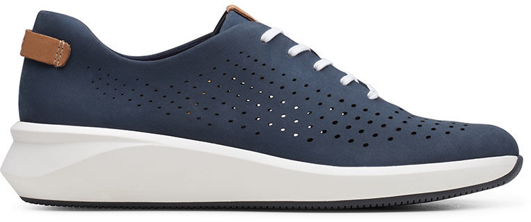 Półbuty damskie Clarks Un Rio Tie granatowe261487174