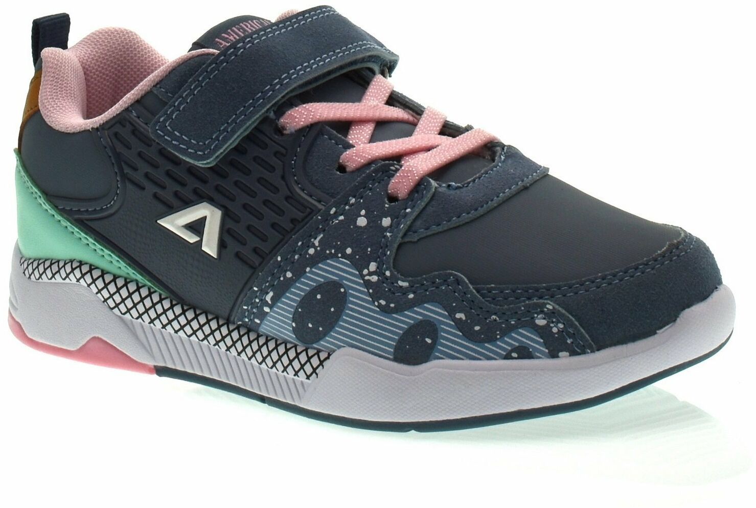 Buty sportowe dla dziewczynki American Club BS06/21 Grey