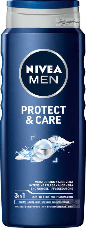 Nivea - Men - Protect & Care - 3in1 Shower Gel - Żel pod prysznic 3w1 dla mężczyzn - 500 ml