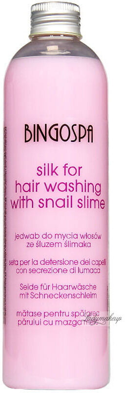 BINGOSPA - SILK FOR HAIR WASHING WITH SNAIL SLIME - Jedwab do mycia włosów ze śluzem ślimaka - 300ml