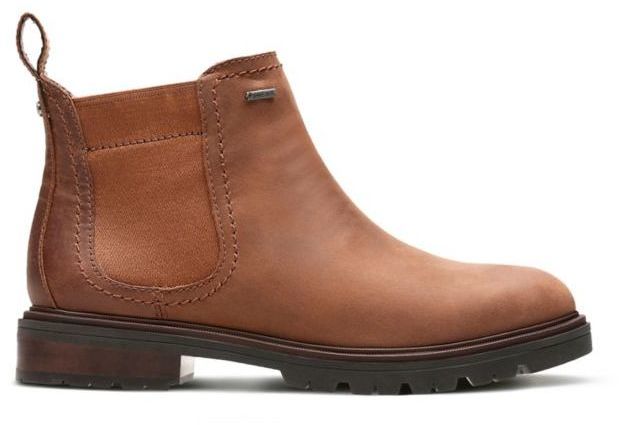 Botki damskie Clarks Doxburyjazzgtx GORE-TEX brązowe261292404