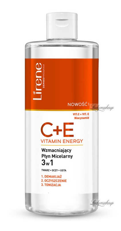 Lirene - C+E VITAMIN ENERGY - Wzmacniający płyn micelarny 3w1 - 400 ml