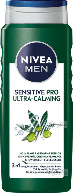 Nivea - Men - Sensitive Pro Ultra-Calming - 3in1 Shower Gel - Żel pod prysznic 3w1 dla mężczyzn - 500 ml