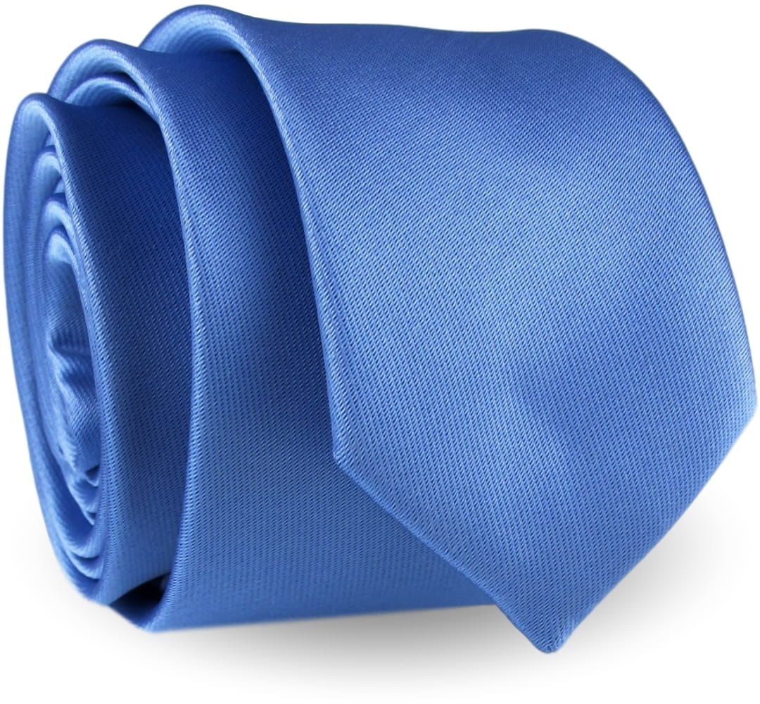 Krawat Męski Elegancki Modny Klasyczny szeroki gładki niebieski błękitny G315