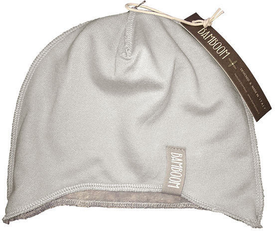 Bamboom - Czapeczka Ocieplana Bambus Organiczny Popielata Szara 0 - 3m