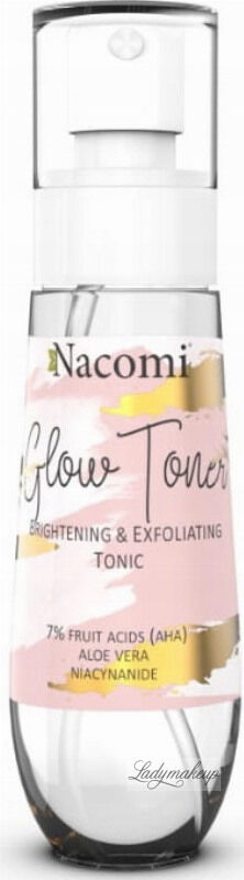 Nacomi - Glow Toner - Złuszczająco-rozświetlający tonik do twarzy - 80 ml
