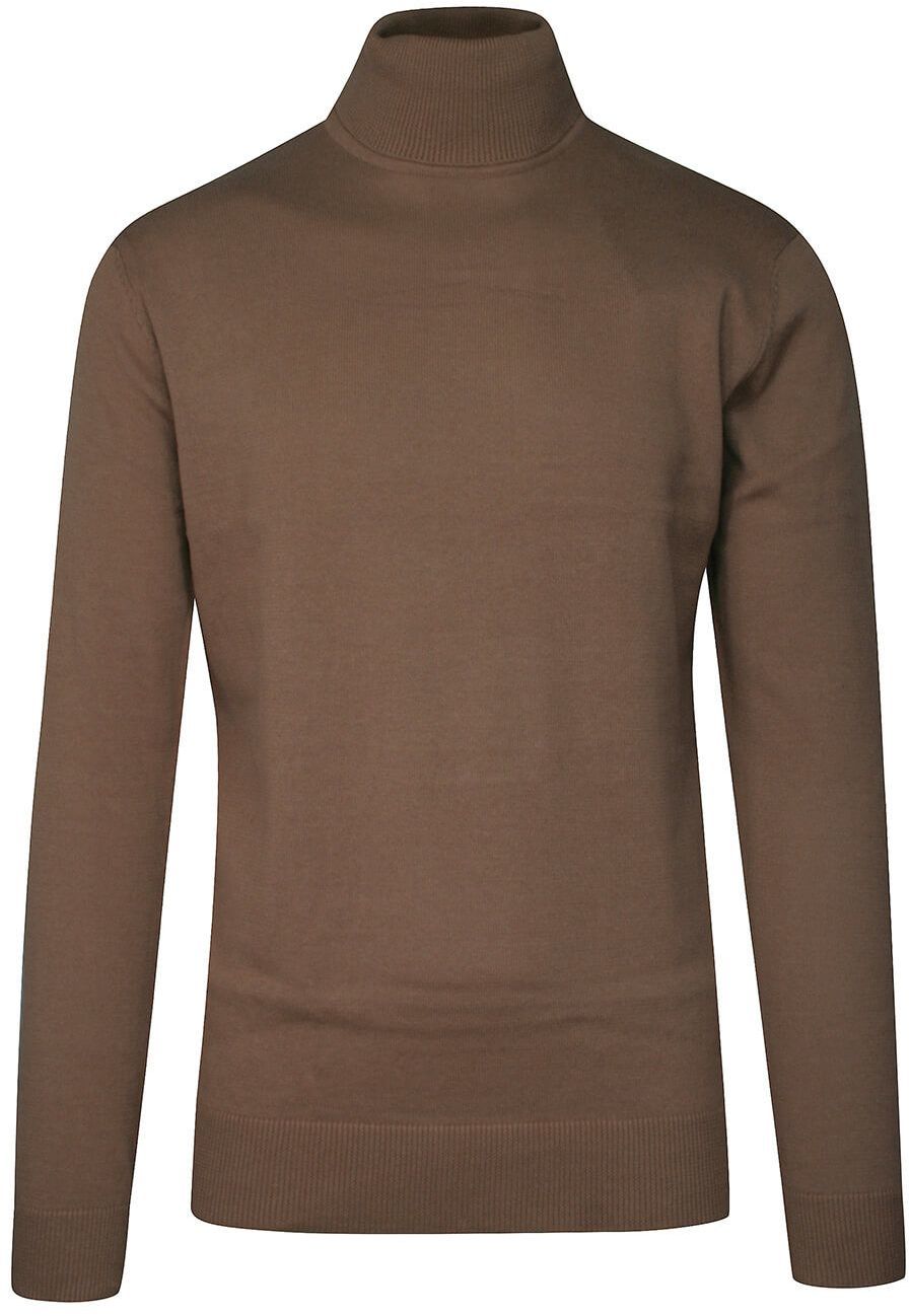 Golf Beżowy, Elegancki Męski Camelowy, 100% BAWEŁNA -Brave Soul SWBRSAW21HUMEbeige