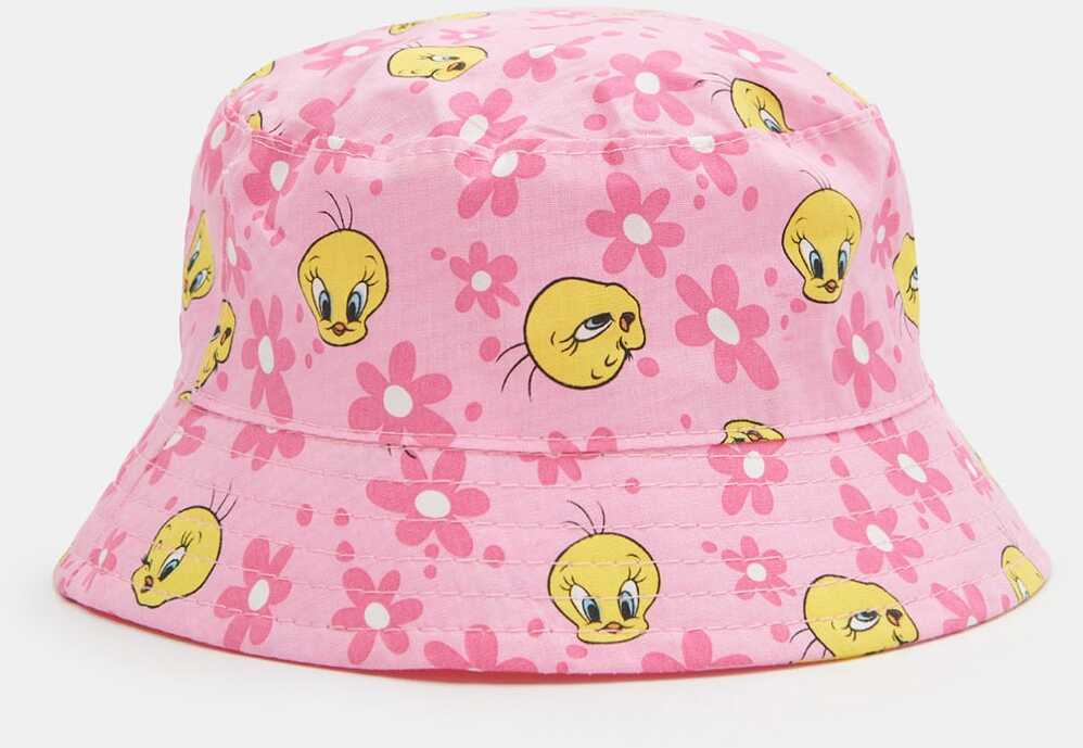 Sinsay - Kapelusz bucket hat Looney Tunes - Różowy