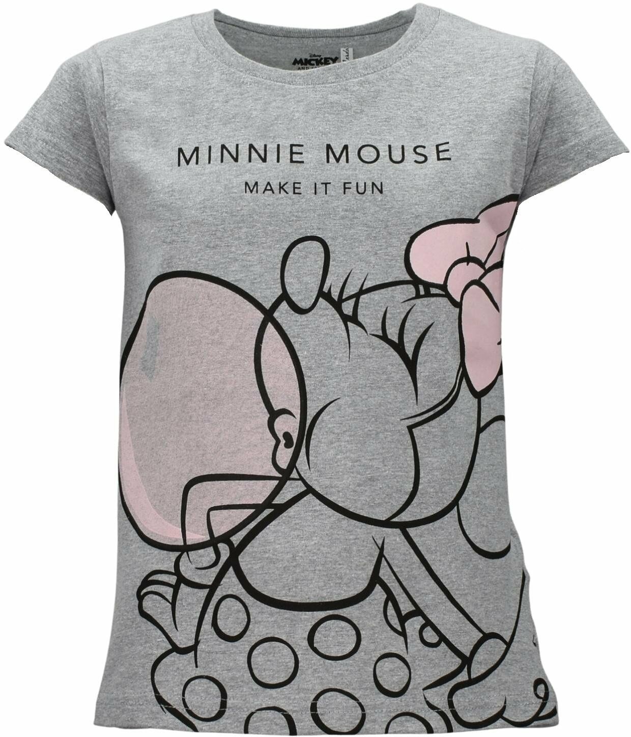 Bluzka dziecięca t-shirt Myszka Minnie szara