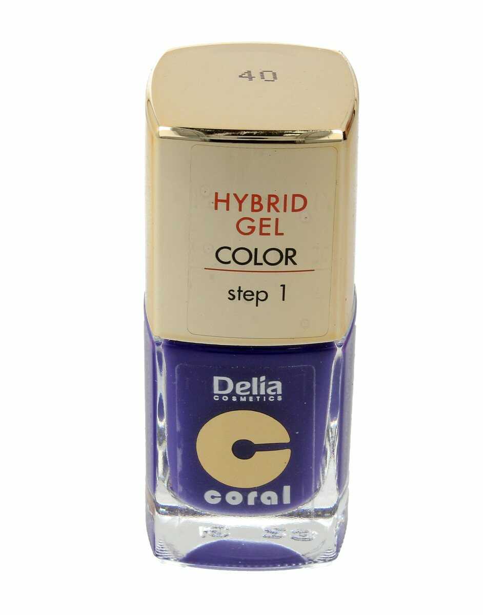 Delia Cosmetics, Coral Hybrid Gel, emalia do paznokci 40, 11 ml