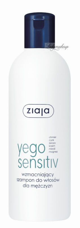ZIAJA - YEGO Sensitiv - Wzmacniający szampon do włosów dla mężczyzn - 300 ml