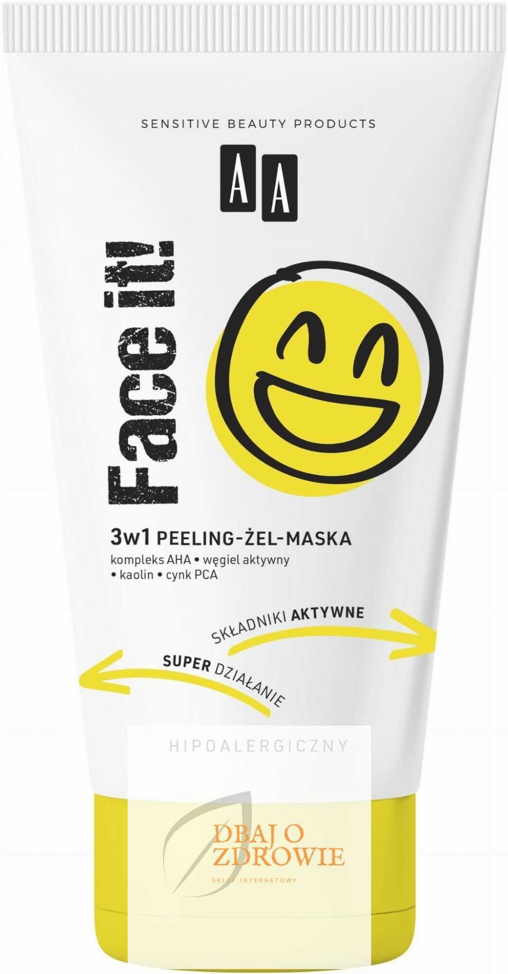 AA Face It! Peeling - Maska - Żel 3w1, 150ml