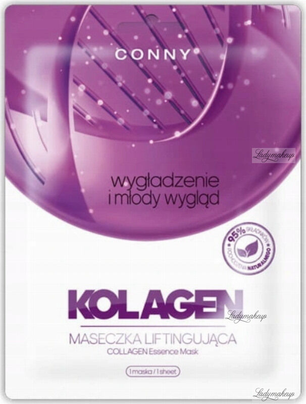 CONNY - Collagen Essence Mask - Maseczka do twarzy liftingująca - Kolagen - Wygładzenie i młody wygląd - 23 g