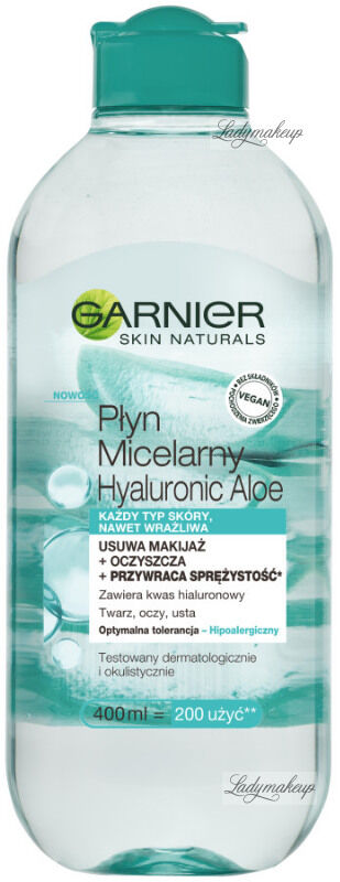GARNIER - Skin Naturals - Hyaluronic Aloe - Płyn micelarny - 400 ml