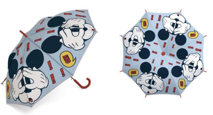 Setino Parasolka dla dzieci Myszka Miki 7710 Mickey Mouse Oh błękitny czerwony parasol czerwona rączka