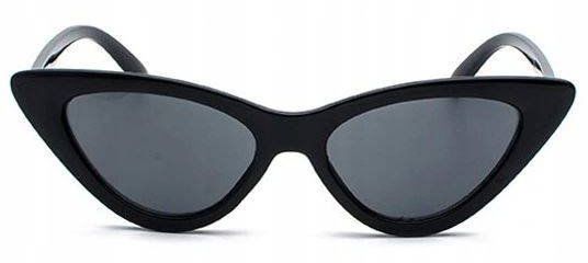 Okulary przeciwsłoneczne czarne kocie oko