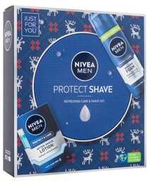 Nivea Men Protect Shave zestaw Woda po goleniu 100 ml + pianka do golenia 200 ml dla mężczyzn