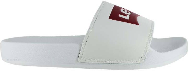 Klapki damskie Levis June Batwing S białe38371-0035