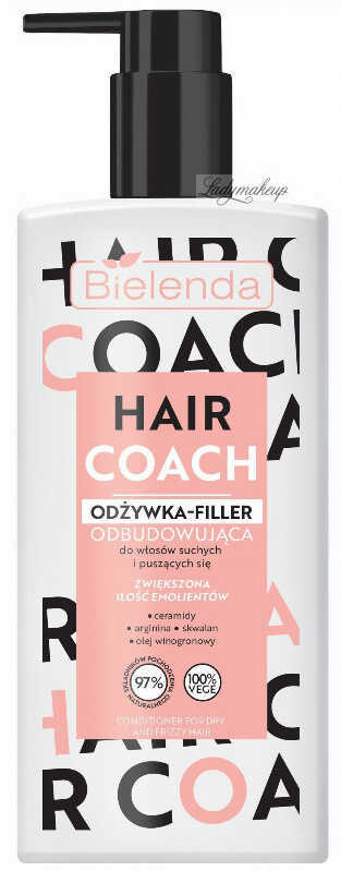Bielenda - Hair Coach - Conditioner - Odbudowująca odżywka-filler do włosów suchych i puszących się - 280 ml