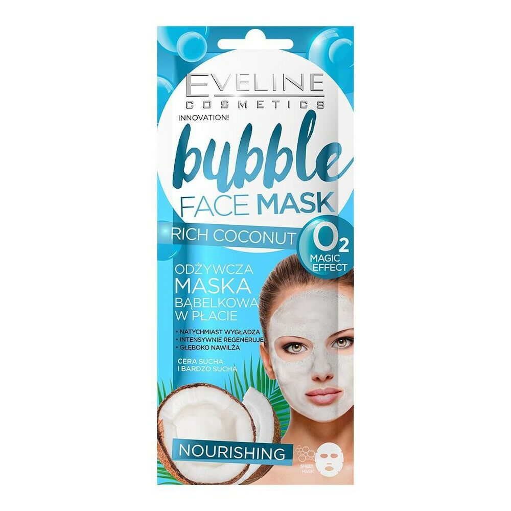 Eveline Cosmetics Bubble Face Mask Odżywcza maska bąbelkowa w płacie feuchtigkeitsmaske 1.0 pieces
