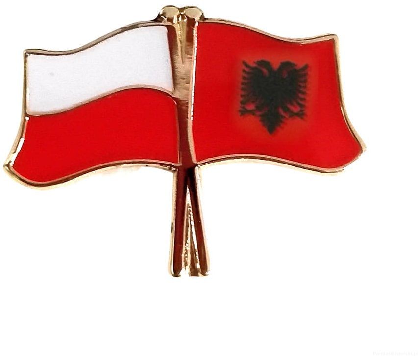 Przypinka Polska - Albania