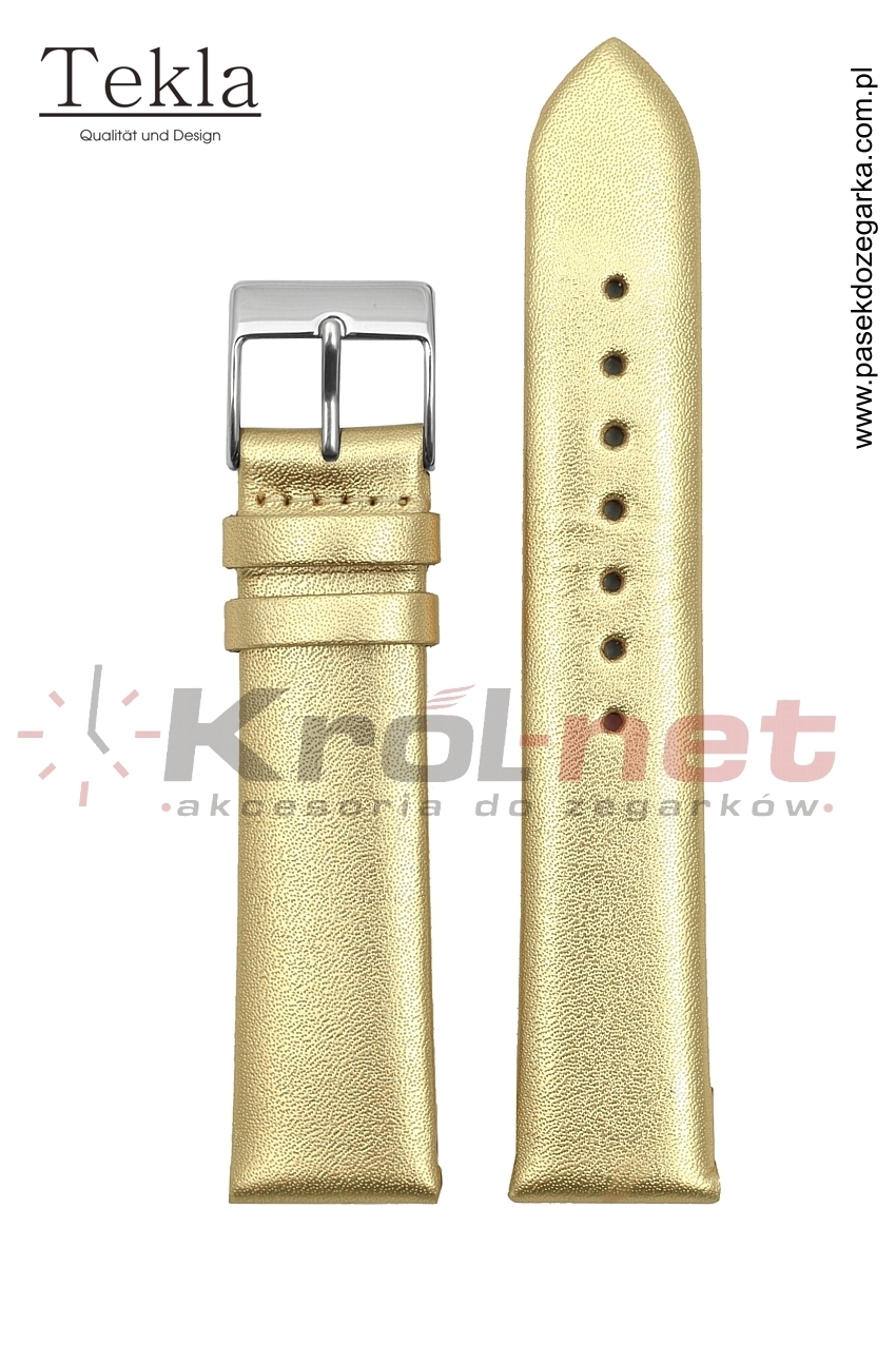 Pasek do zegarka TK126ZL/20 - gładki, złoty