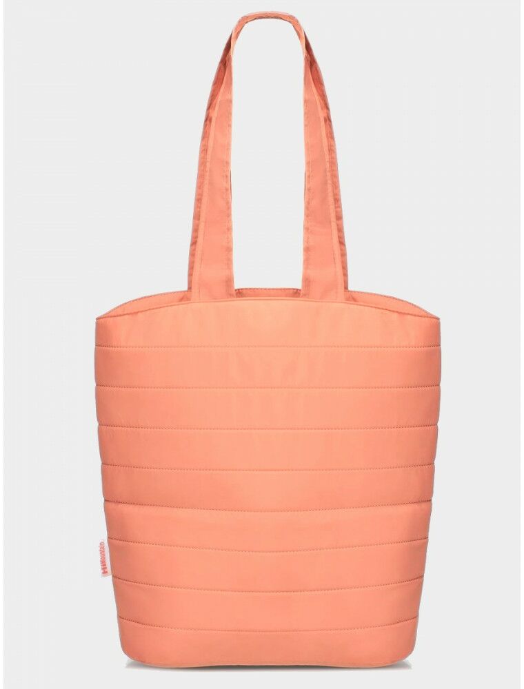 Torebka Damska Hi Mountain Pikowana Shopper Bag Łososiowa