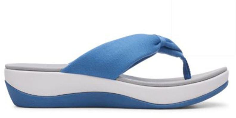 Klapki damskie Clarks Arla Glison niebieskie261474924