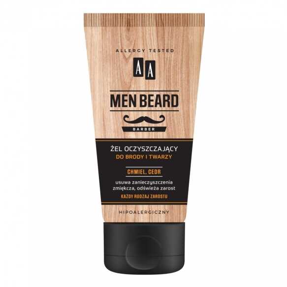 AA MEN BEARD Żel oczyszczający do mycia brody i twarzy 150ml