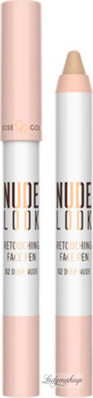 Golden Rose - NUDE LOOK - Retouching Face Pen - Korektor do twarzy w kredce - 02 - DEEP NUDE