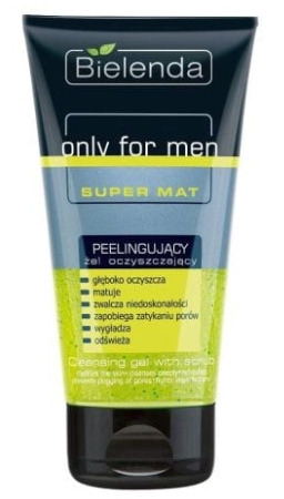 Bielenda only for men super mat żel-peeling do mycia twarzy, 150ml