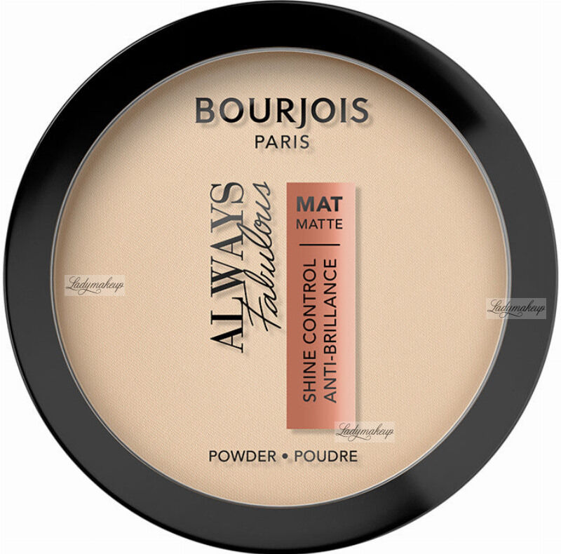 Bourjois - ALWAYS Fabulous Powder - Aksamitny puder matujący do twarzy - 10 g - 108 - APRICOT IVORY