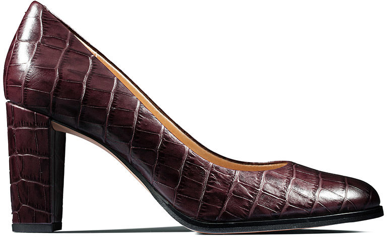 Czółenka damskie Clarks Kaylin Cara bordowe261456905