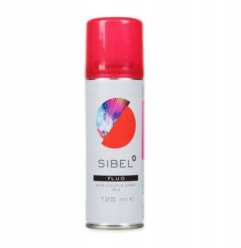 SIBEL Koloryzujący Spray FLUO RED 125ml