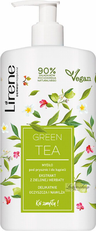Lirene - Delikatne mydło pod prysznic i do kąpieli - Zielona Herbata - 500 ml