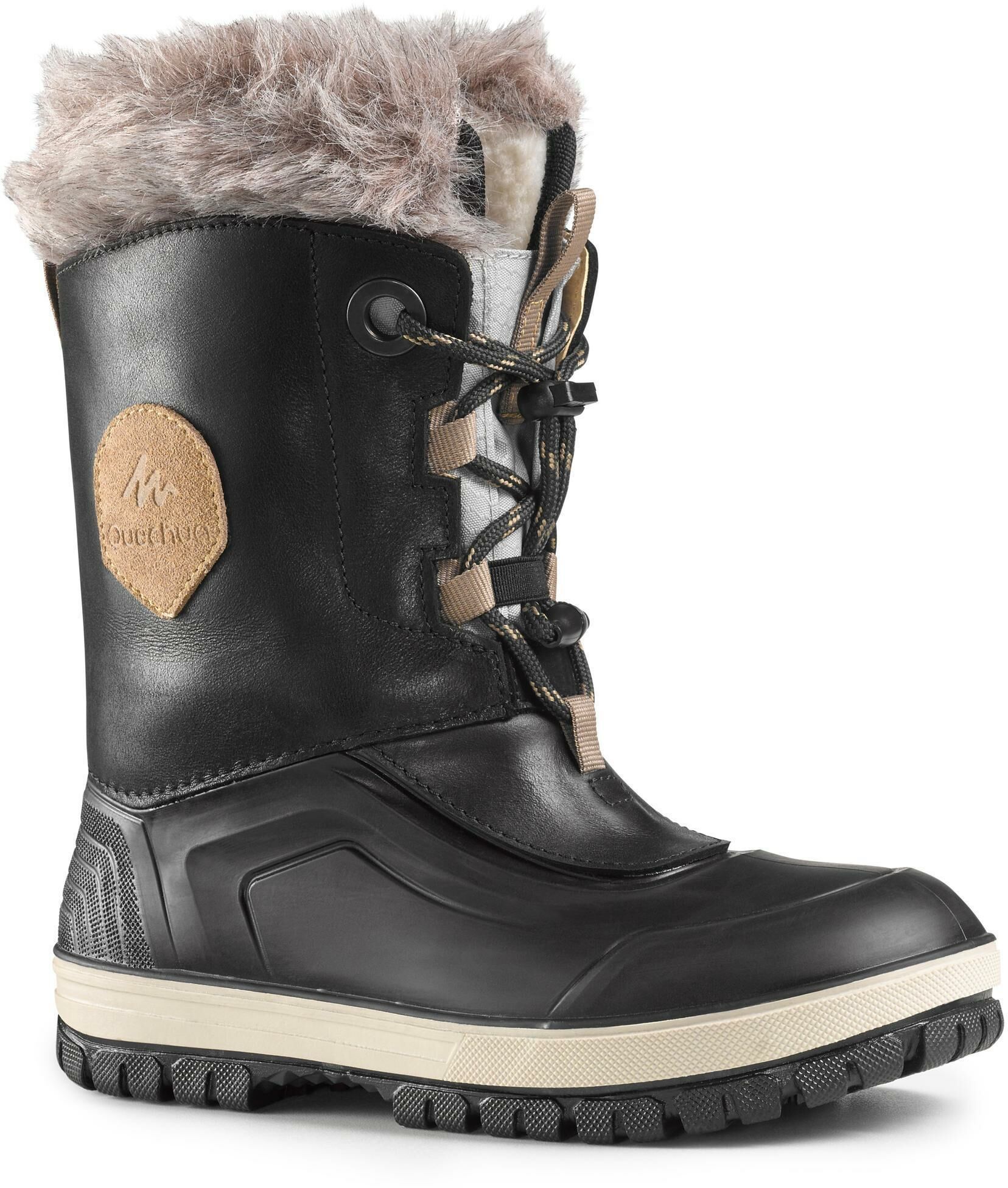 Buty turystyczne śniegowce dla dzieci Quechua SH500 X-WARM skórzane