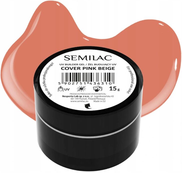 Semilac Żel Budujący Builder COVER PINK BEIGE 15g