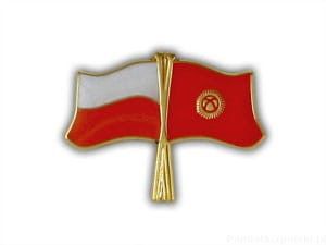 Flaga Polska - Kirgistan