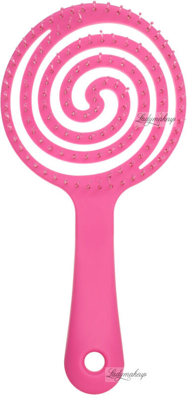 Inter-Vion - Lollipop Brush - Okrągła szczotka do włosów - RÓŻOWA