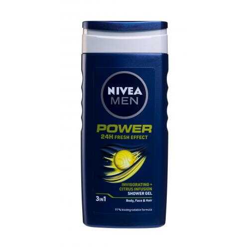 Nivea Men Power Fresh żel pod prysznic 250 ml dla mężczyzn
