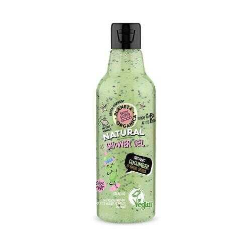 Żel pod prysznic o działaniu relaksującym Organic cucumber & Basil seeds 250 ml